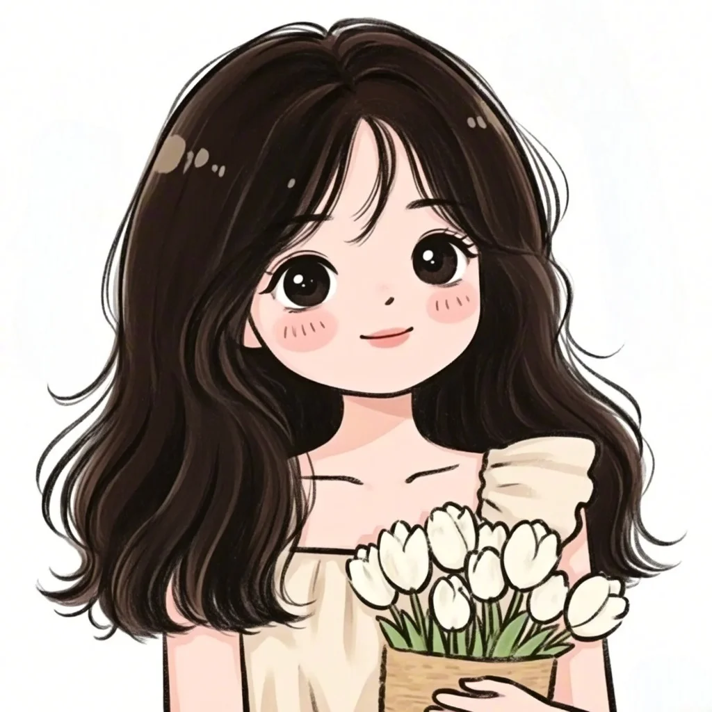 送你美丽茉莉花｜可爱女生头像