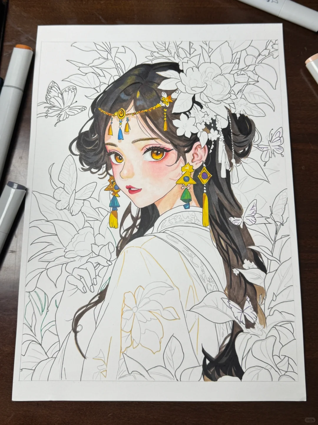 古风少女临摹