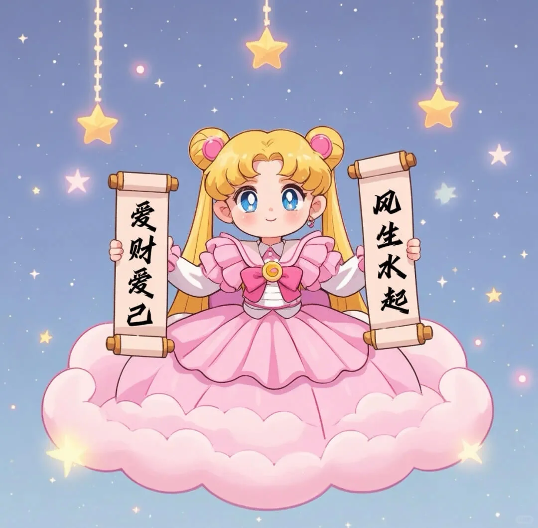 2025美少女月野兔头像 | 新的一年财运旺旺