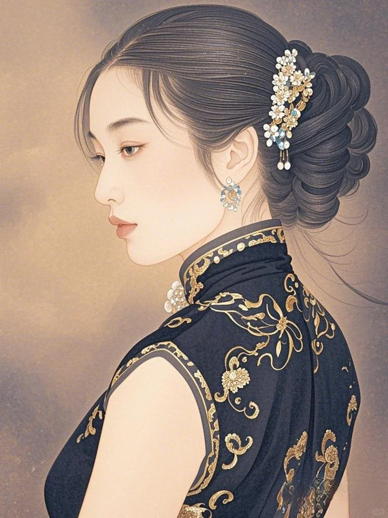 旗袍佳人，邂逅时光里的东方韵致