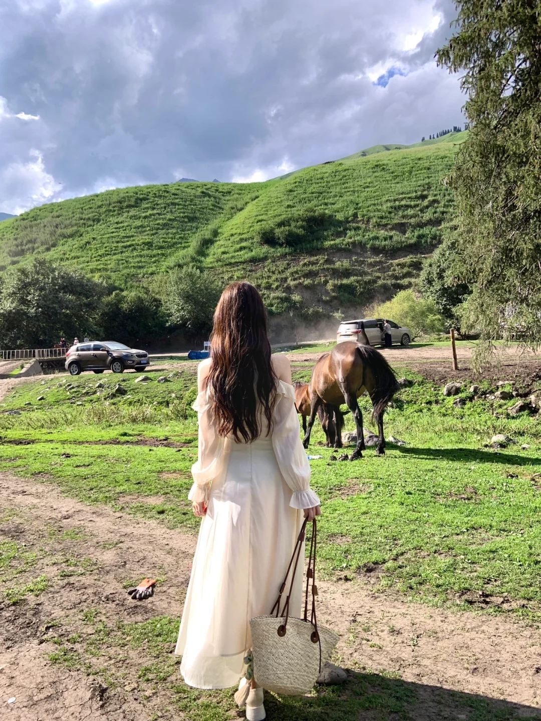 新疆｜自带氛围感白月光女神裙💃