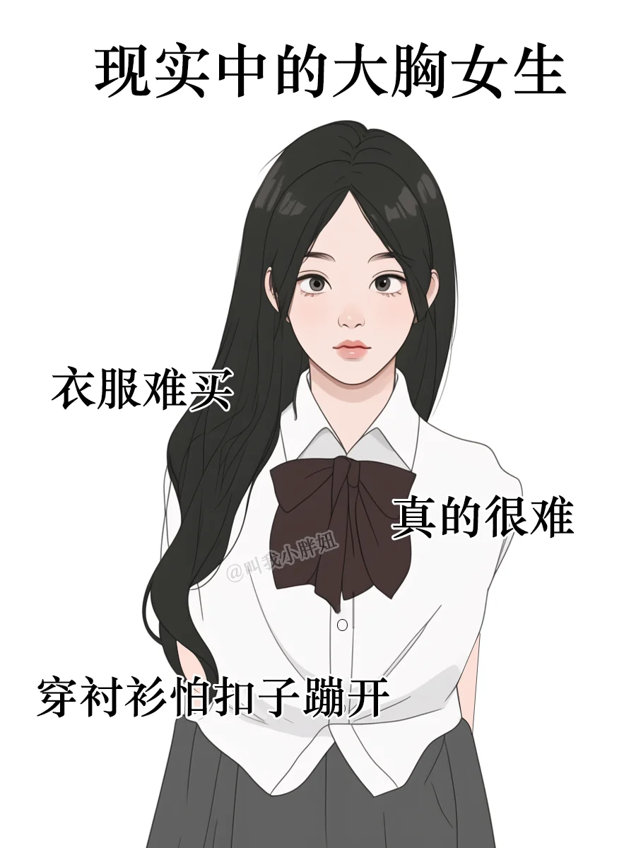 网络上的大胸女生VS现实中的大胸女生