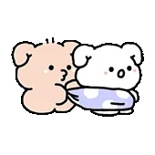 一组甜甜的小熊表情包