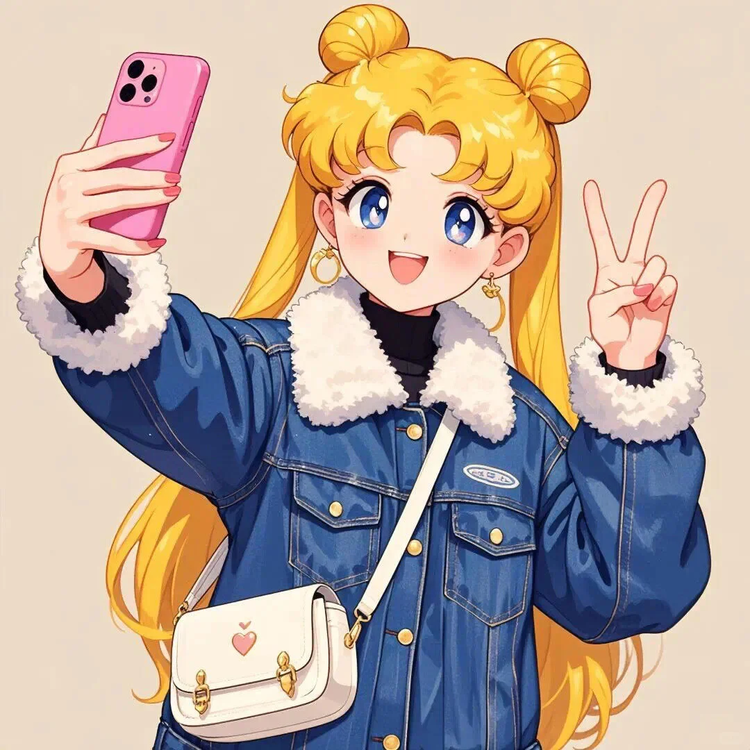 2025美少女月野兔头像 | 新的一年财运旺旺
