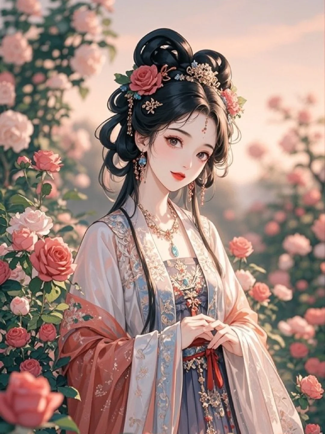 玫瑰｜古风美人