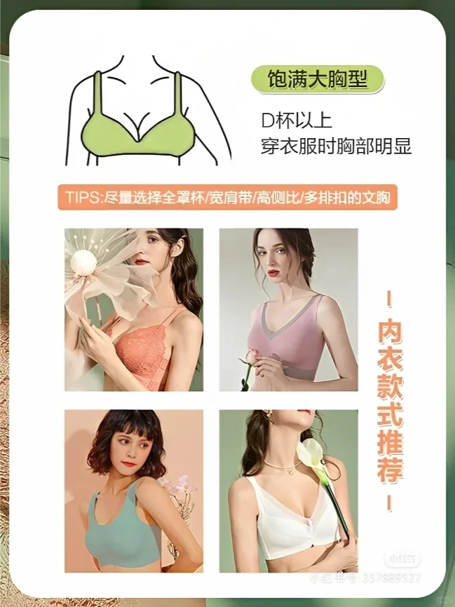选对适合的胸型内衣解决外扩副乳❗️