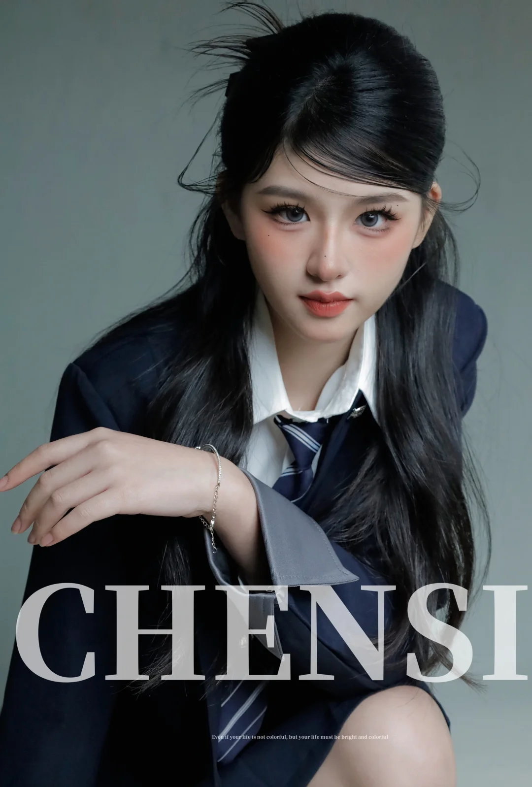 jk学院风妆造拍摄杂志片
