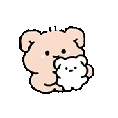 一组甜甜的小熊表情包
