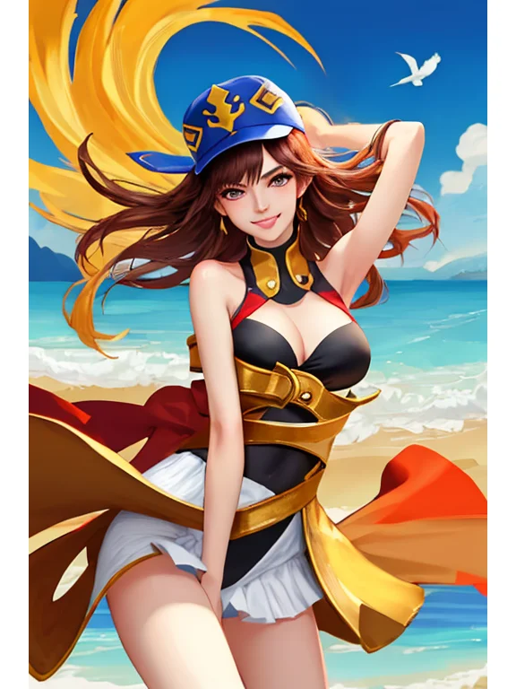 金色泳装和假日沙滩是绝配