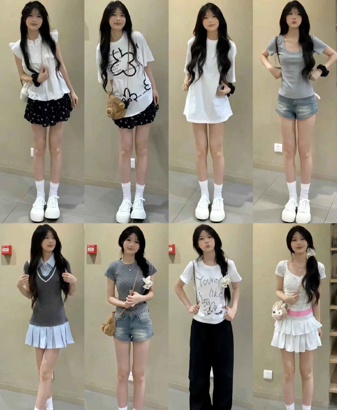 32套夏季韩系甜美淑女穿搭合集