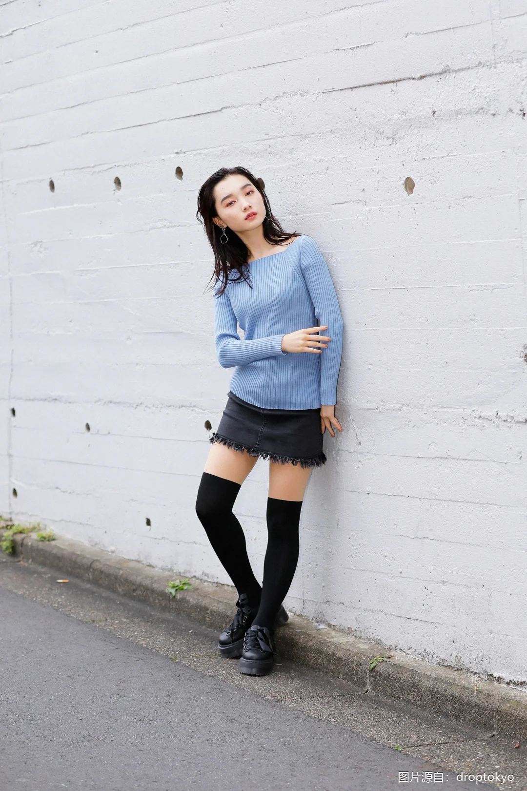 春季必备显瘦穿搭分享💙🖤