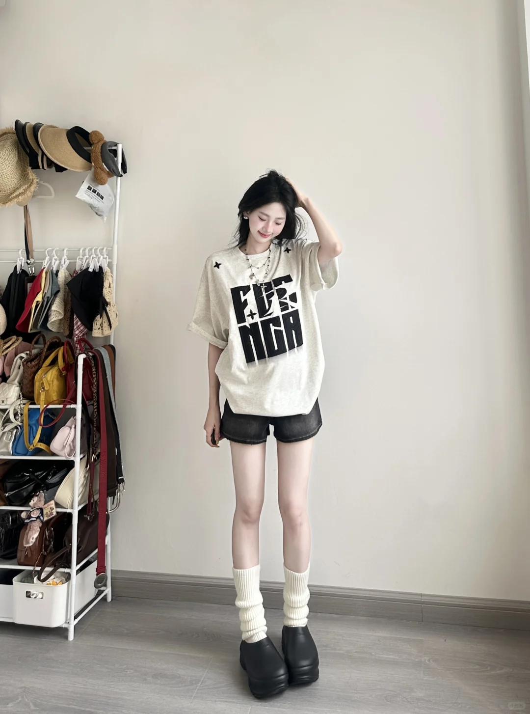 美式休闲ootd