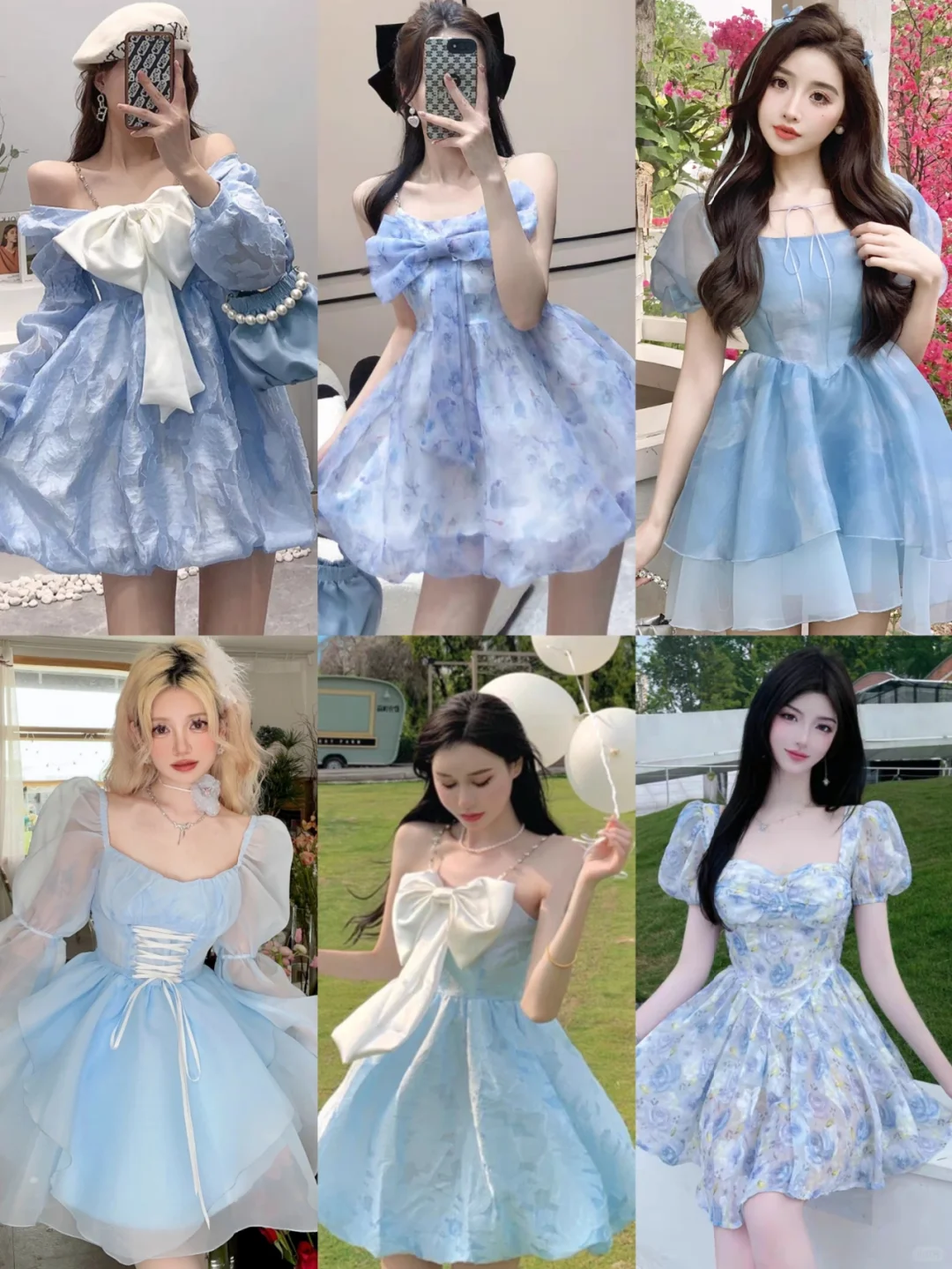 甜美公主裙👸可爱清纯小姐姐