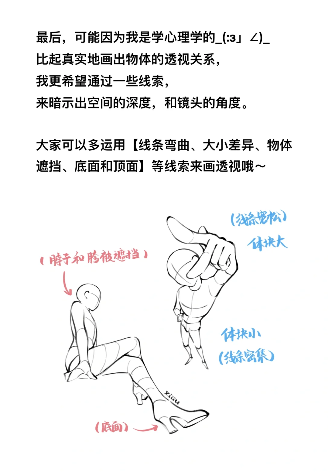 画人体透视，是推导题