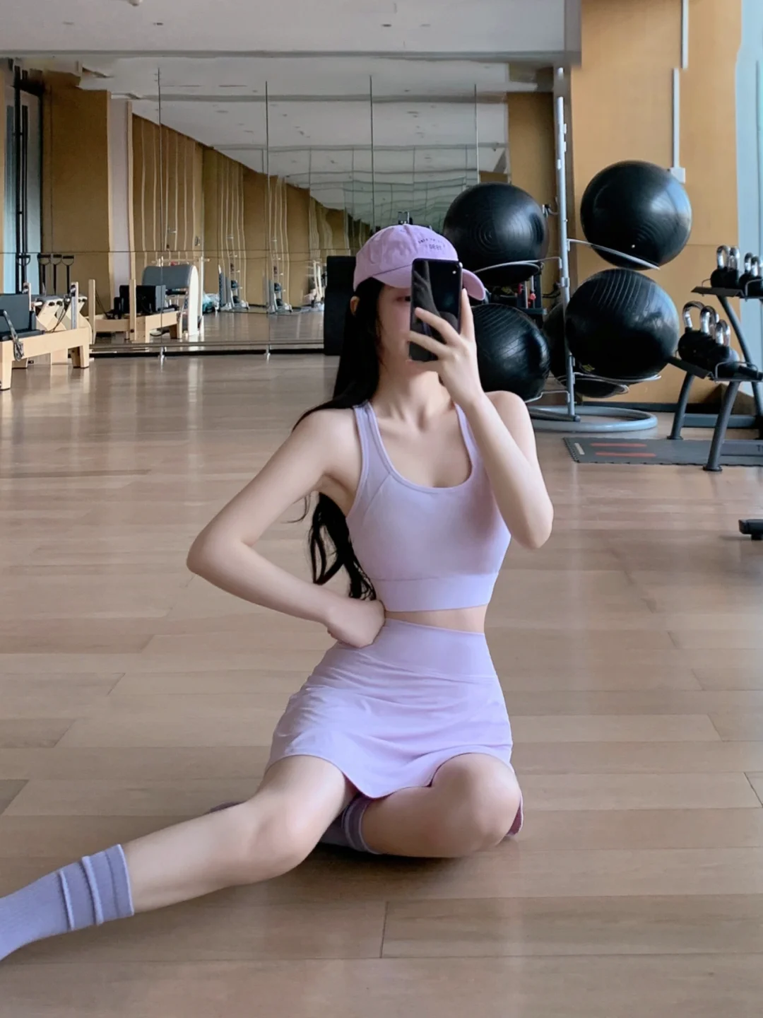 自带名媛气质💜显瘦美背瑜伽裙套装❣️
