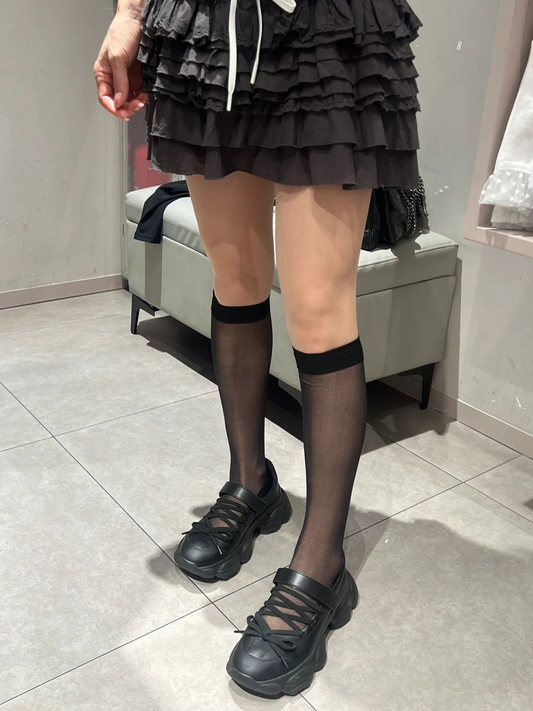 透肤膝下袜～夏天必备单品