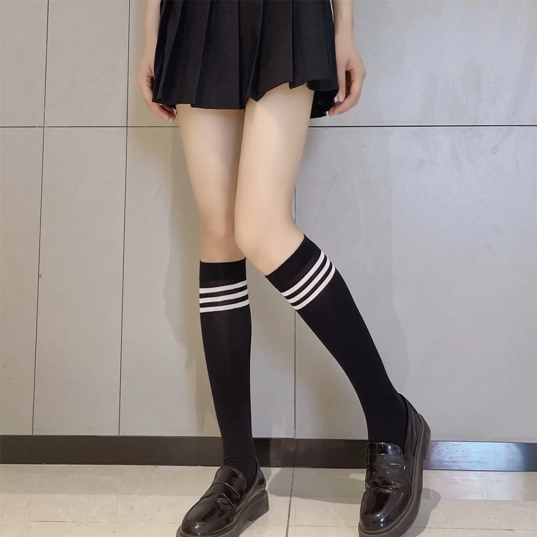 日系休闲条纹袜