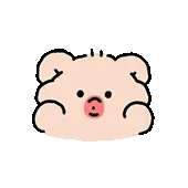 一组甜甜的小熊表情包