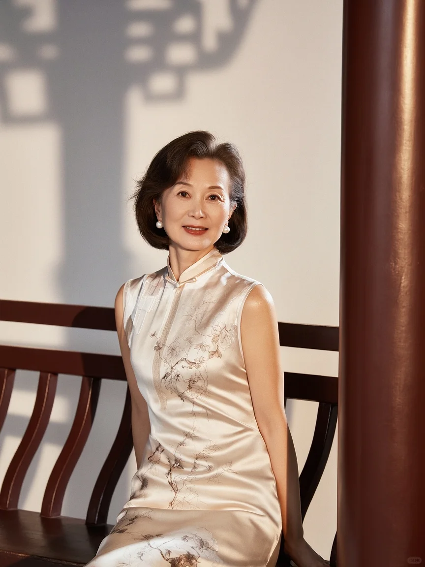 优雅的女人夏天怎么能少一件合身的旗袍呢