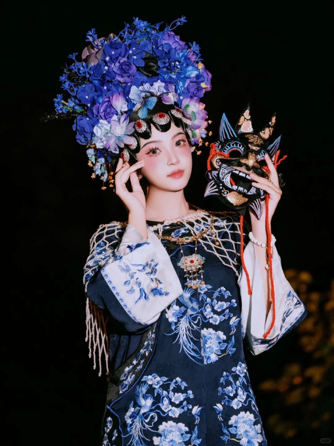 三张票子搞定❗北京清汉女簪花写真必须冲