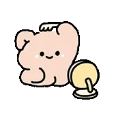 一组甜甜的小熊表情包