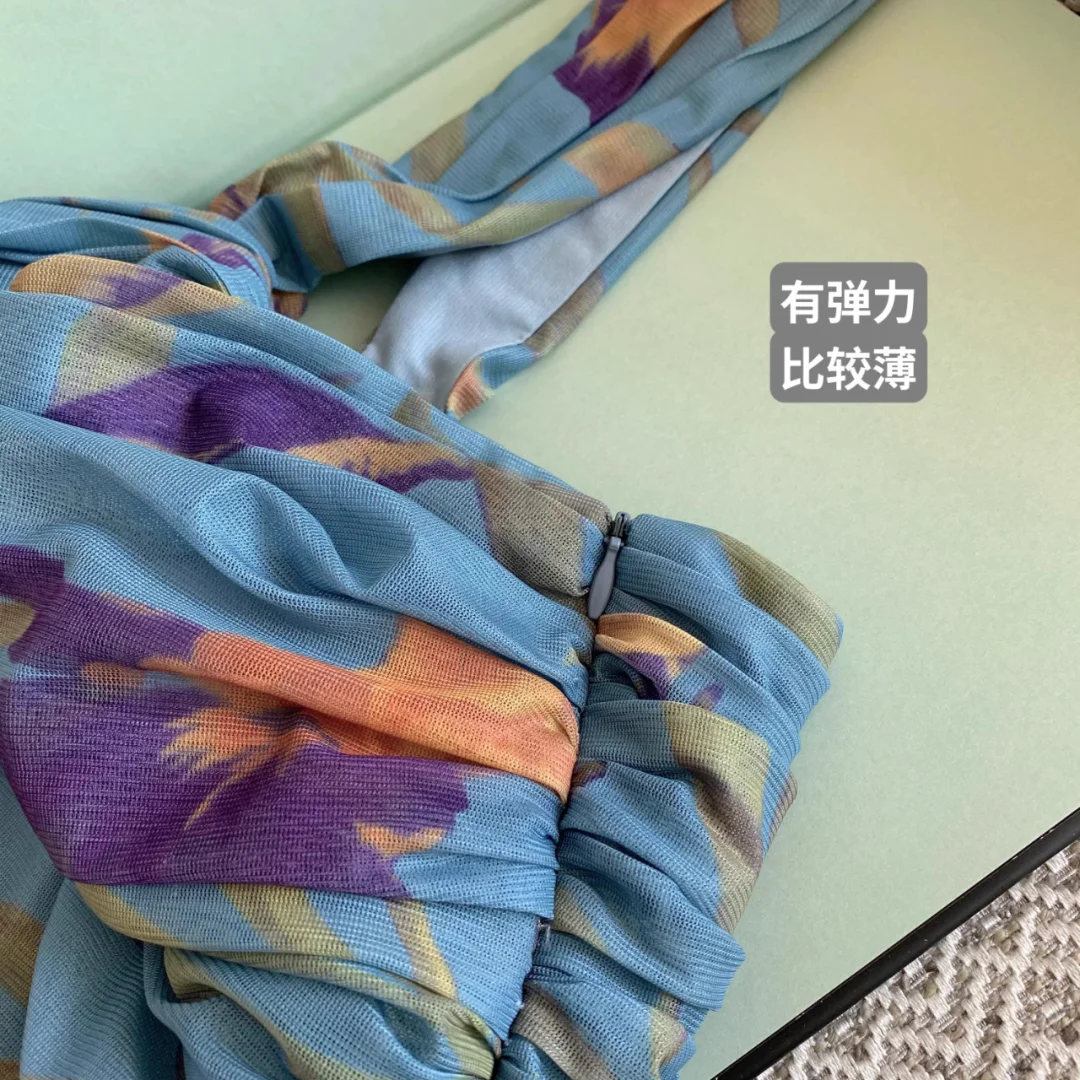 网纱显瘦显白吊带紧身百搭气质优雅性感裙子