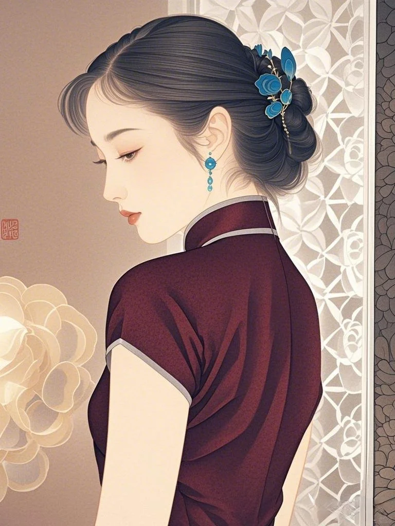 旗袍佳人，邂逅时光里的东方韵致