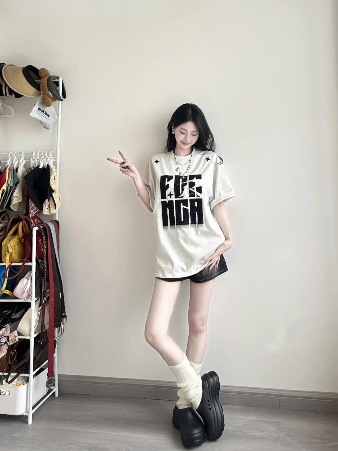 美式休闲ootd