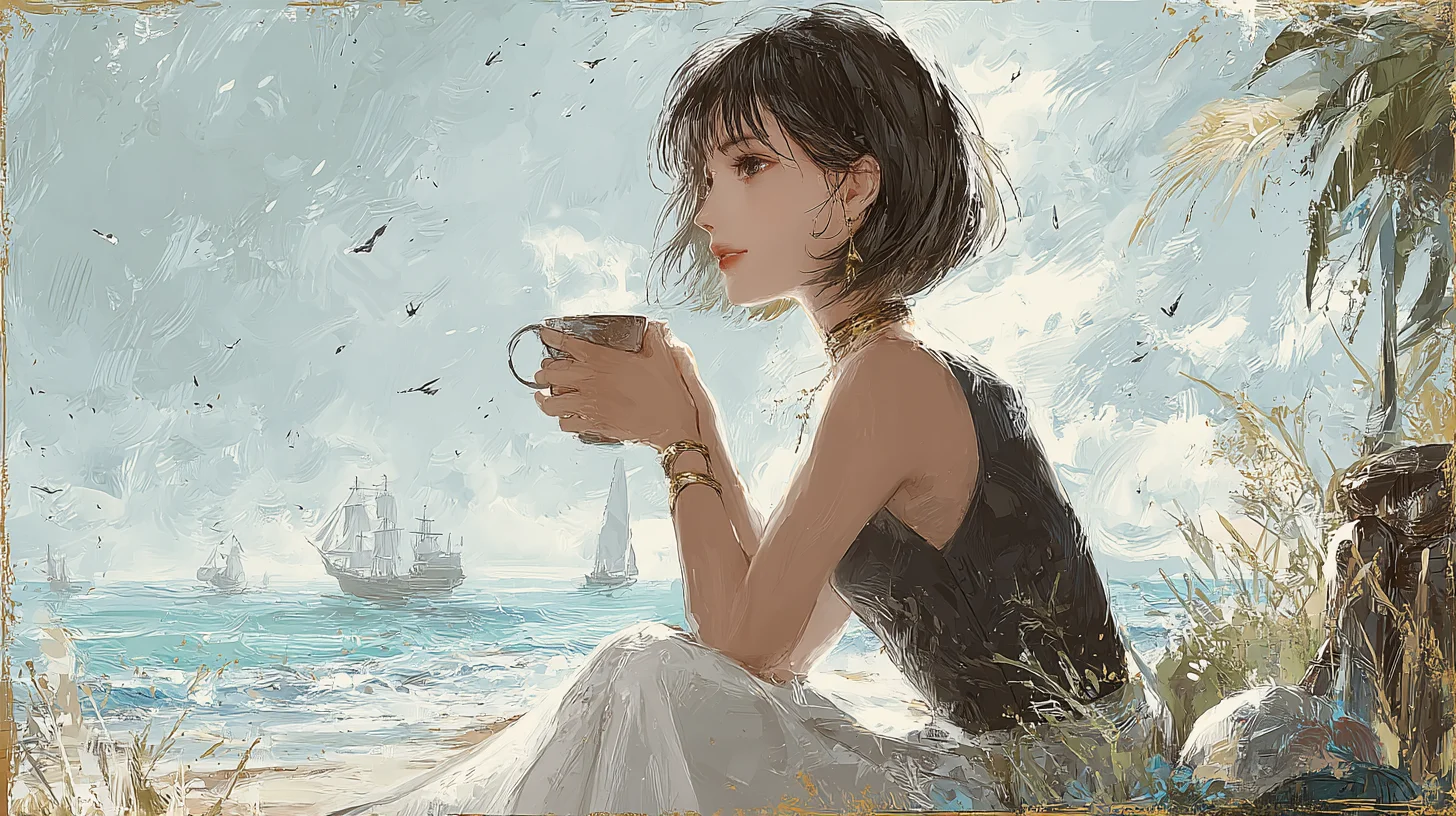 做妈妈后，在海边穿上泳衣后依旧是靓丽风景