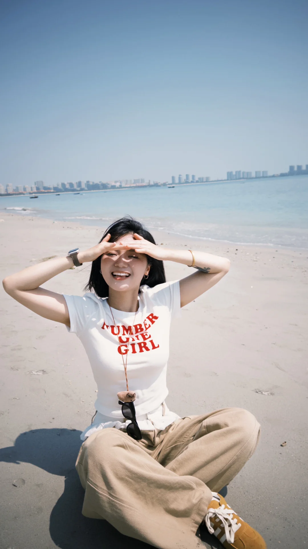 就这样穿！在海边