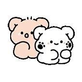 一组甜甜的小熊表情包