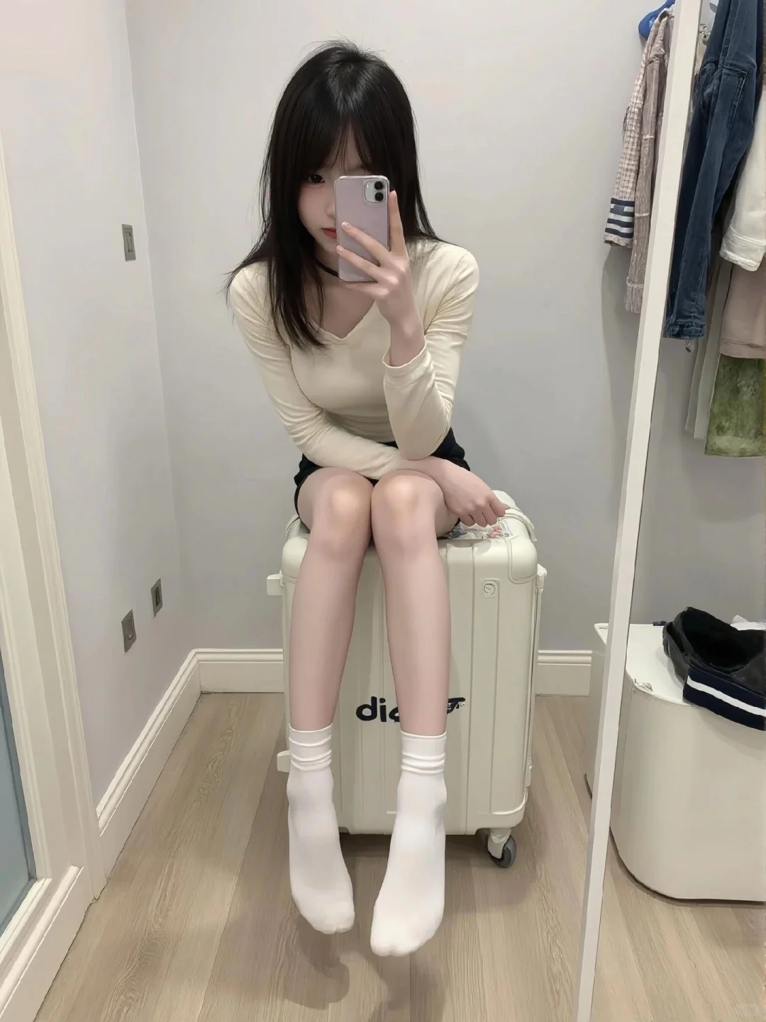 在校模特 蹲摄影约拍 会💃 大长腿 大大持度
