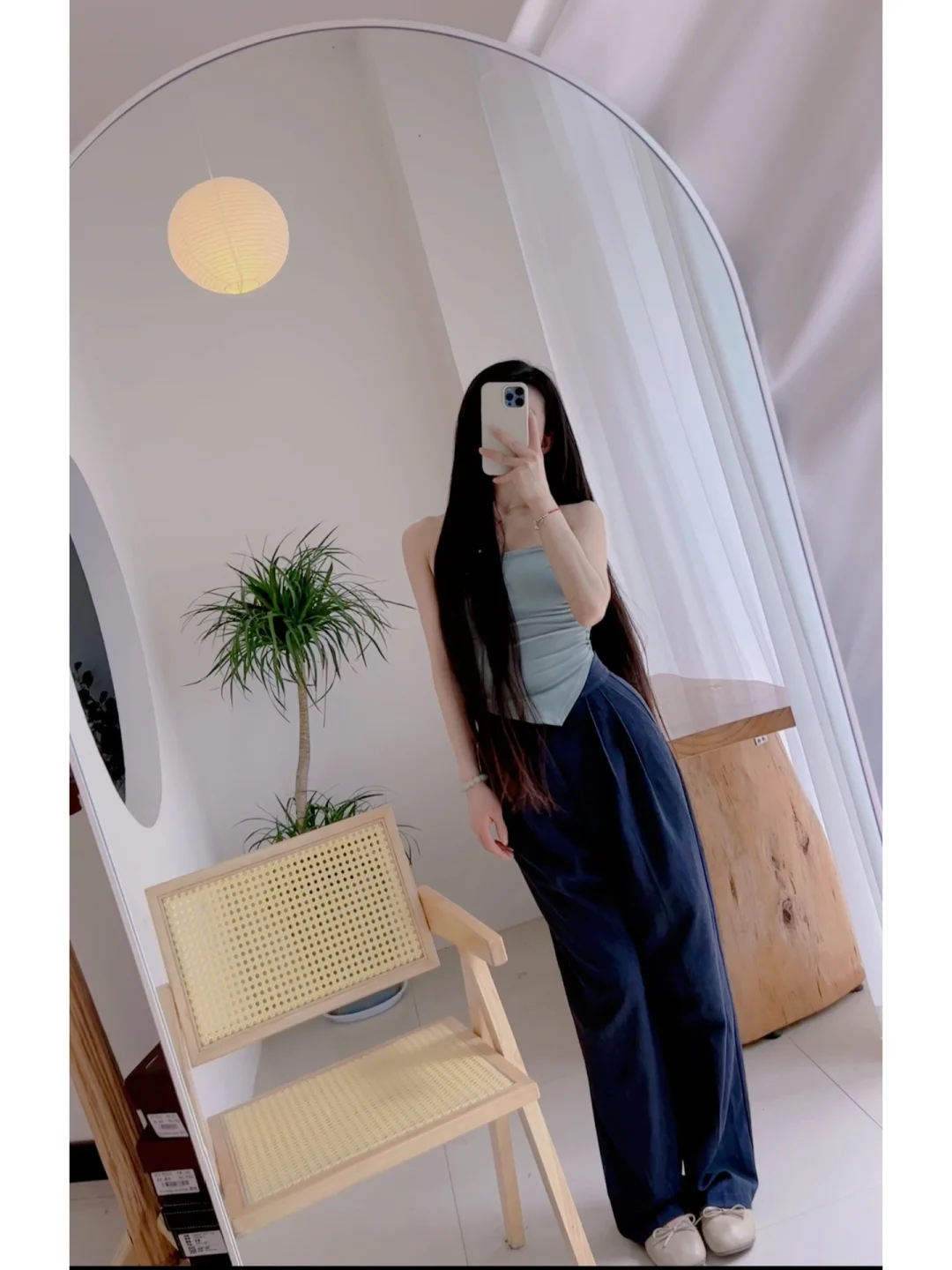 几张图 带你看下我长发与身材
