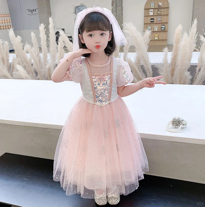 全网首发！爱莎公主裙，甜美来袭💖