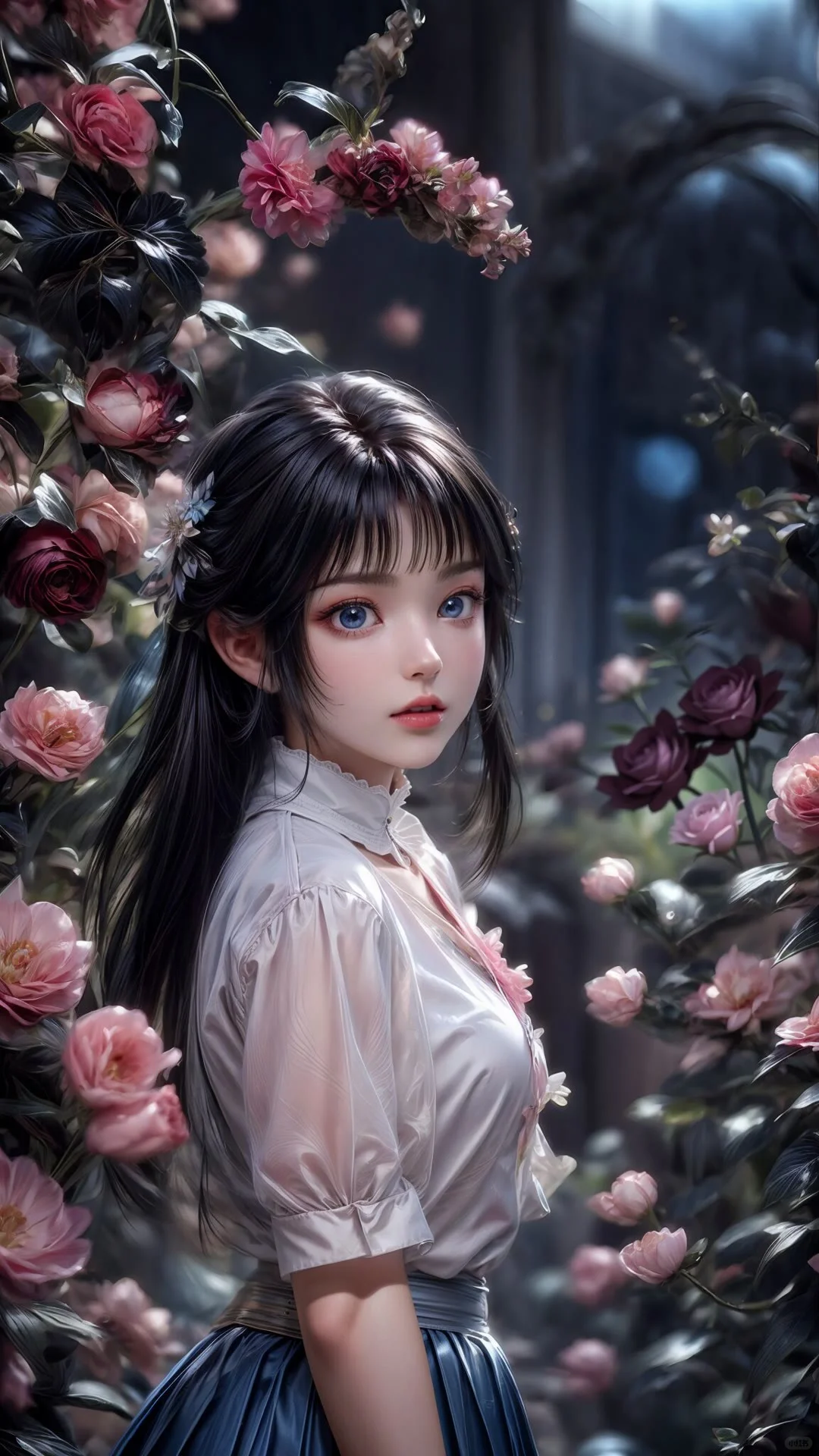 油画少女