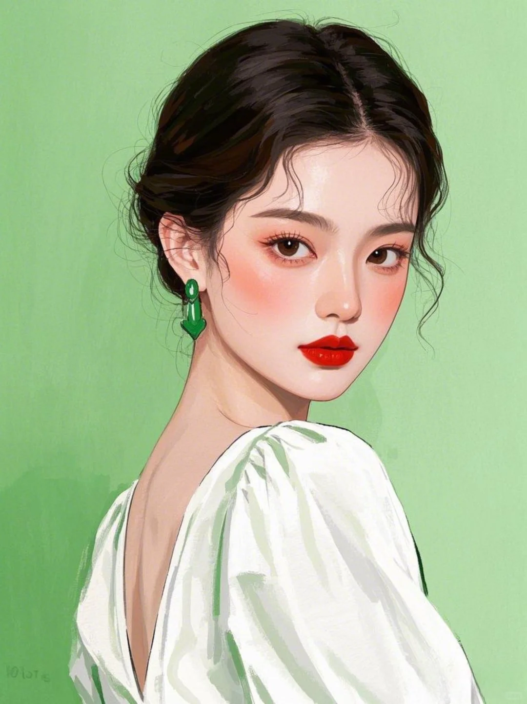 牛油果系列——扁平风人物插画