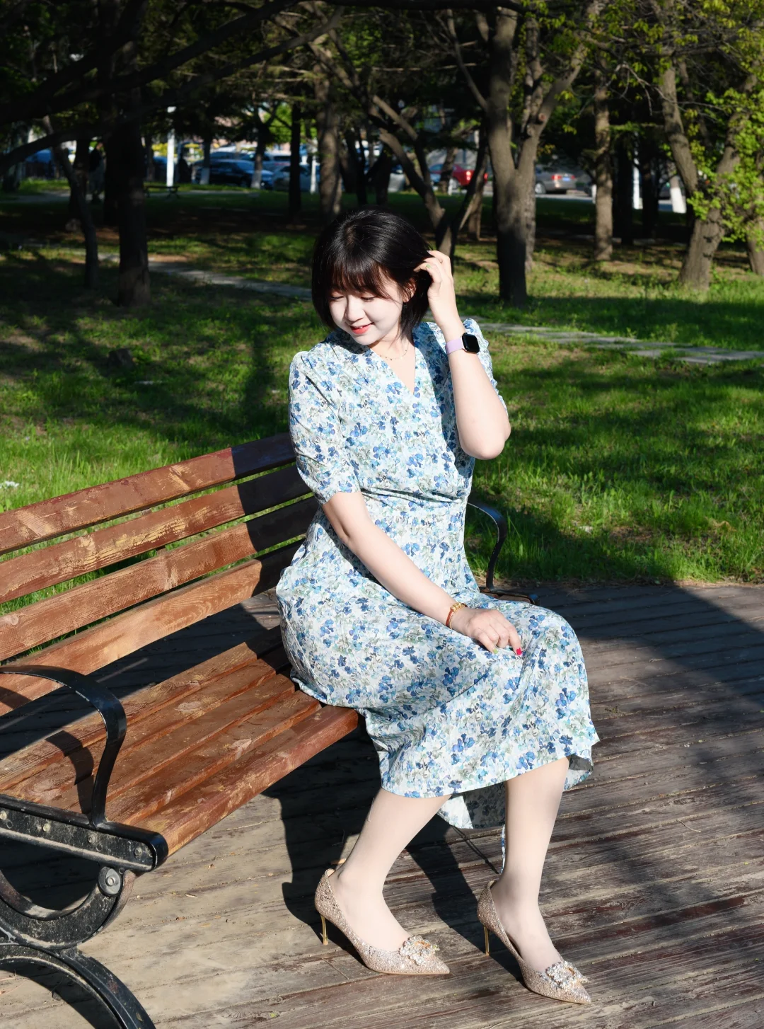 37 岁121斤｜打工人的夏日战袍碎花裙