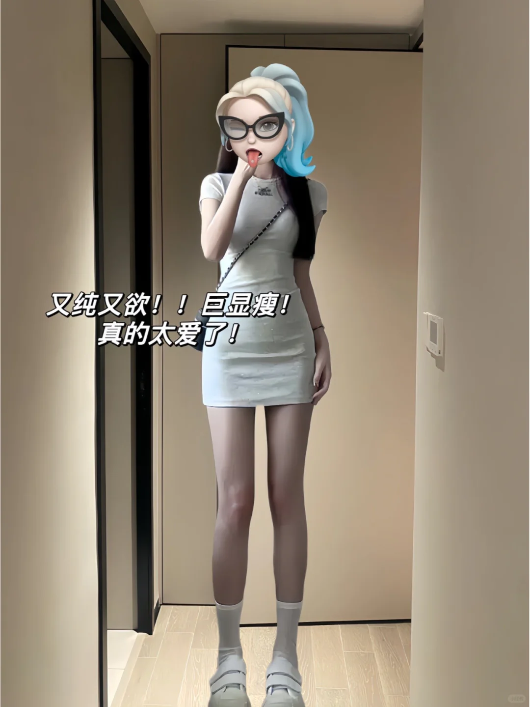 性感舞姿，骨感身材！超流行印花连衣裙！