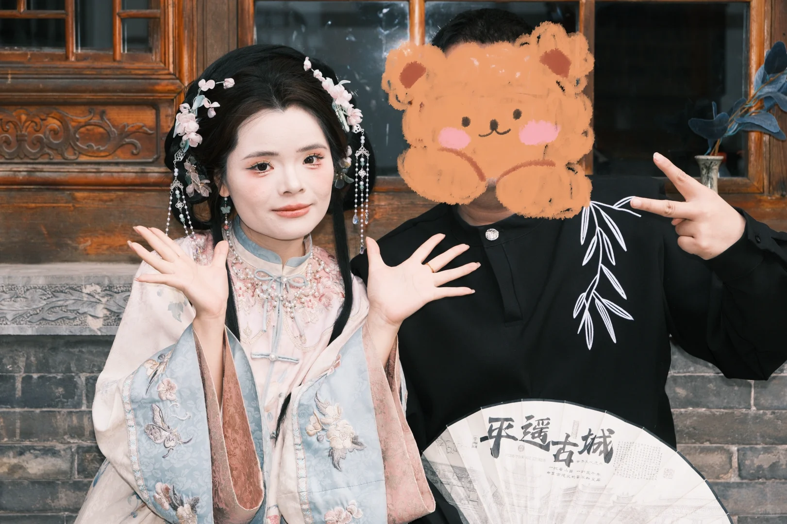 姐妹们 平遥栀子花写真馆拍的妆造出来了