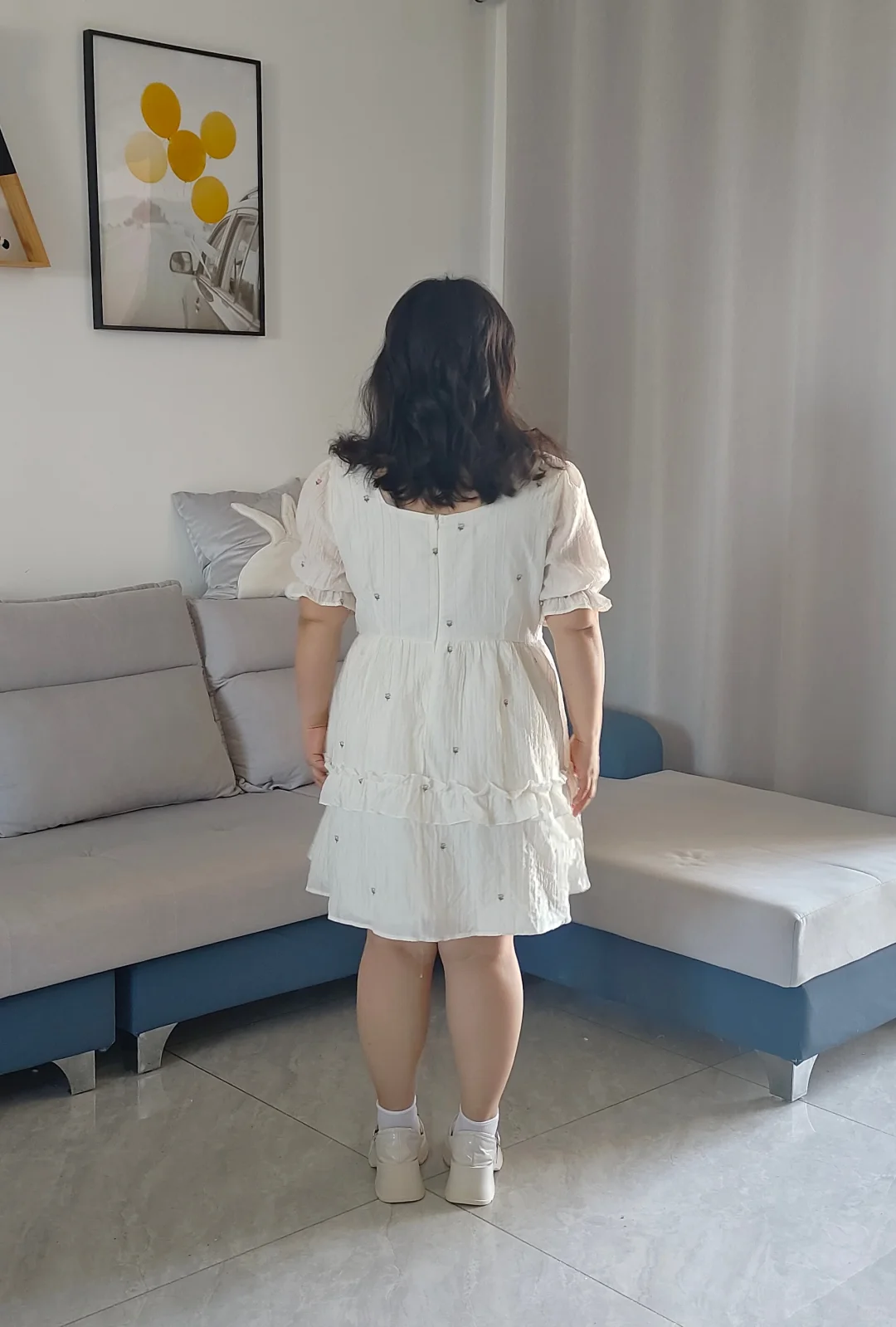 150 135斤小个子真胖女生夏季小裙子