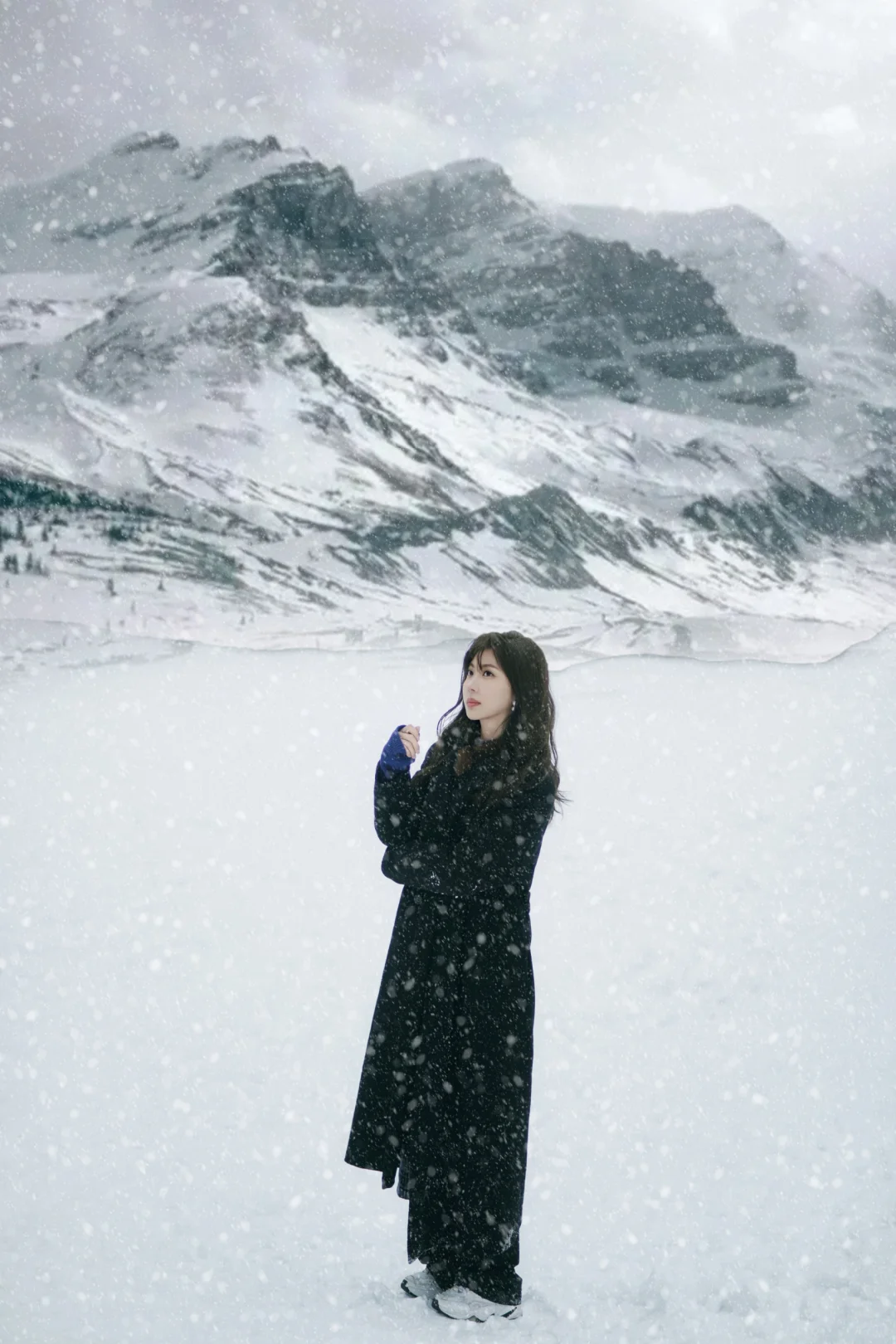 银河哗啦从心坎上倾泻了下来🤍雪景写真