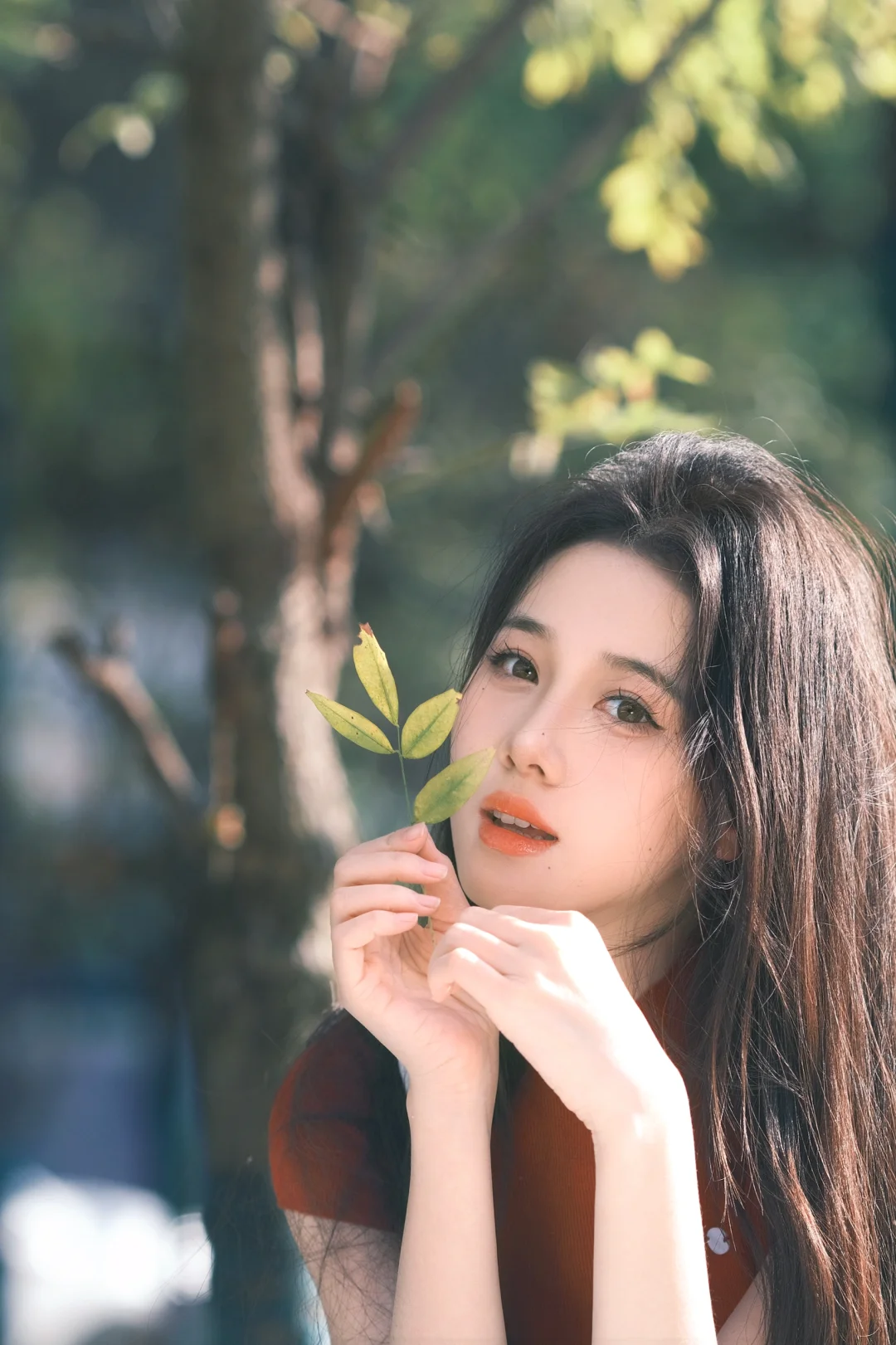 腰臀比➕黑长直➕旺盛的生命力氛围感大美女