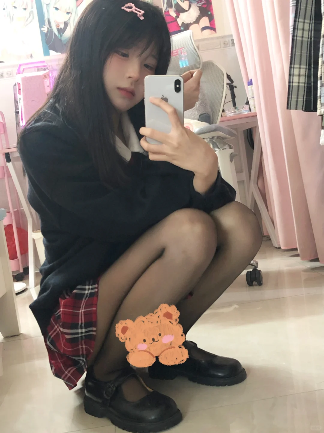 萌妹配上黑丝