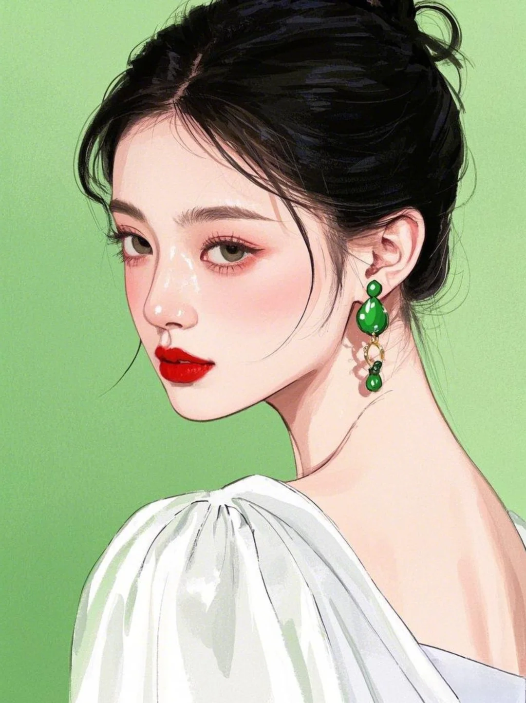 牛油果系列——扁平风人物插画