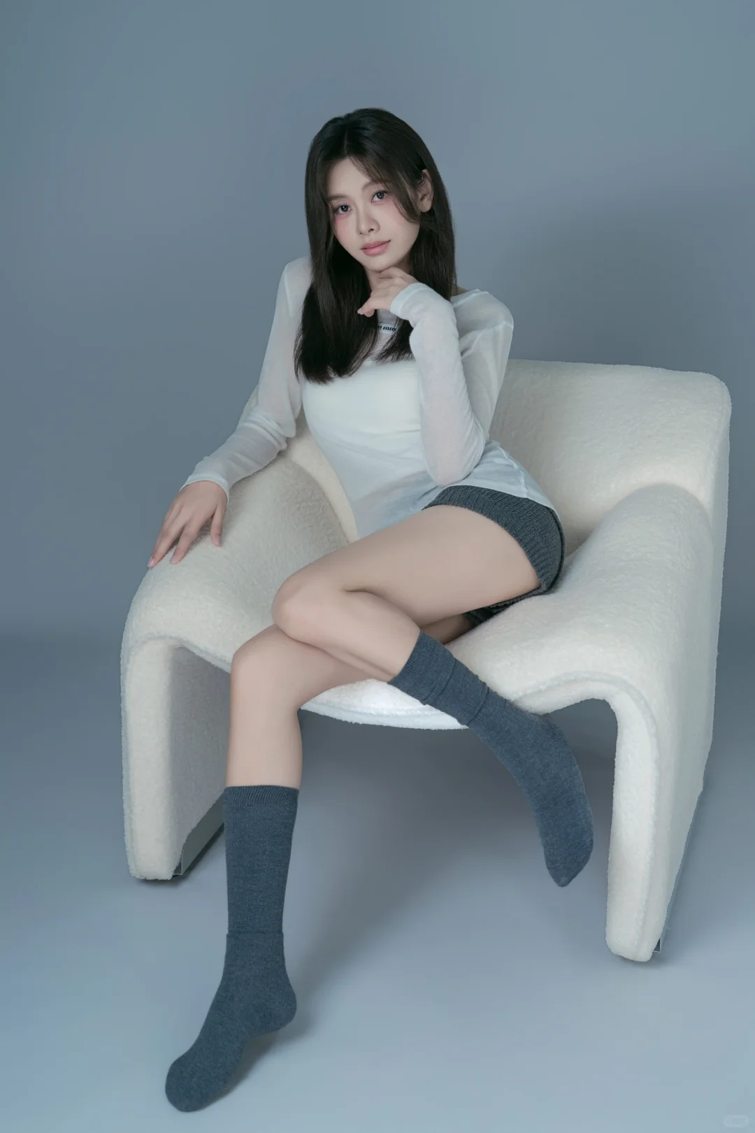 喜欢韩系女团小卡也去拍了看到原片绷不住了