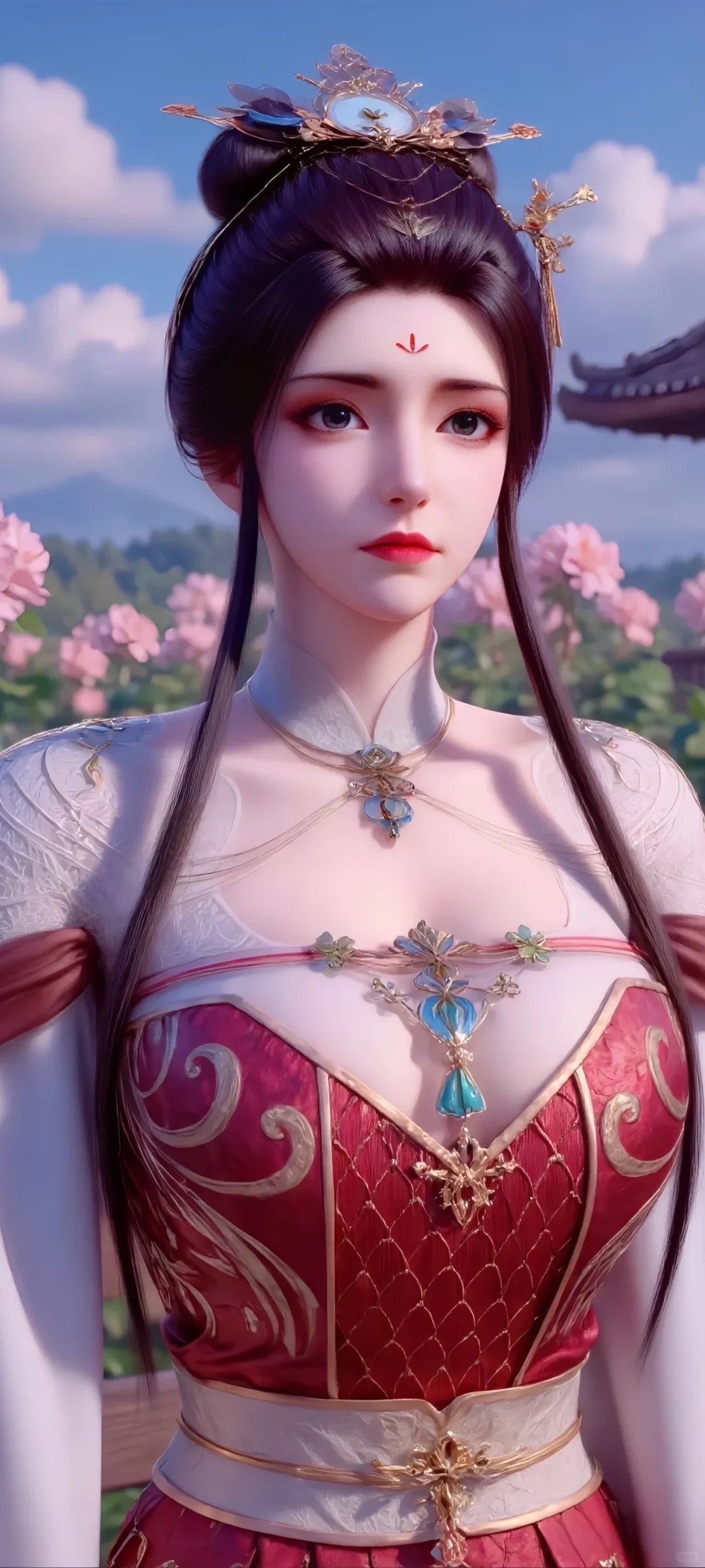 动漫壁纸｜焰灵姬 美杜莎 性感写实捧花壁纸