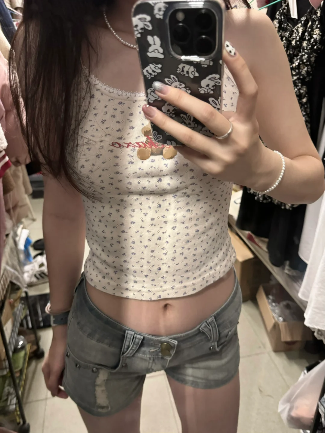 低腰短裤好辣呀