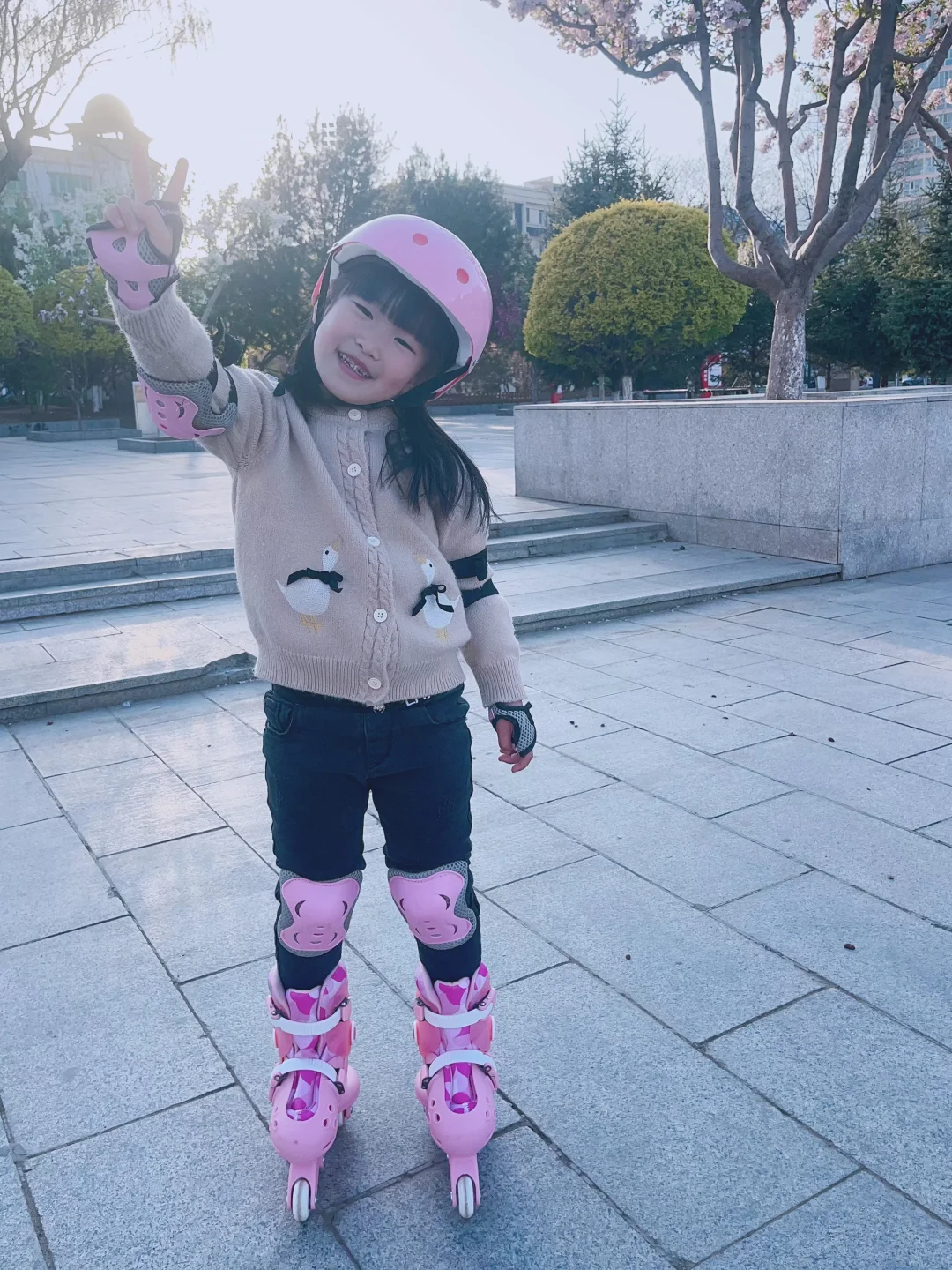 户外活动🍃今日份活力满满的轮滑女孩👧