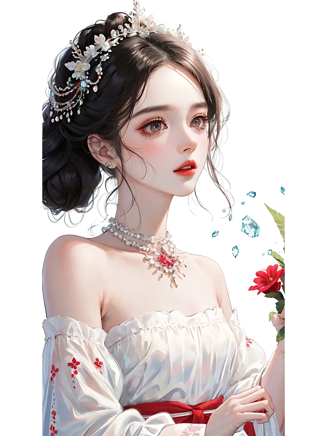 红色系御姐‖头像壁纸‖ai美女