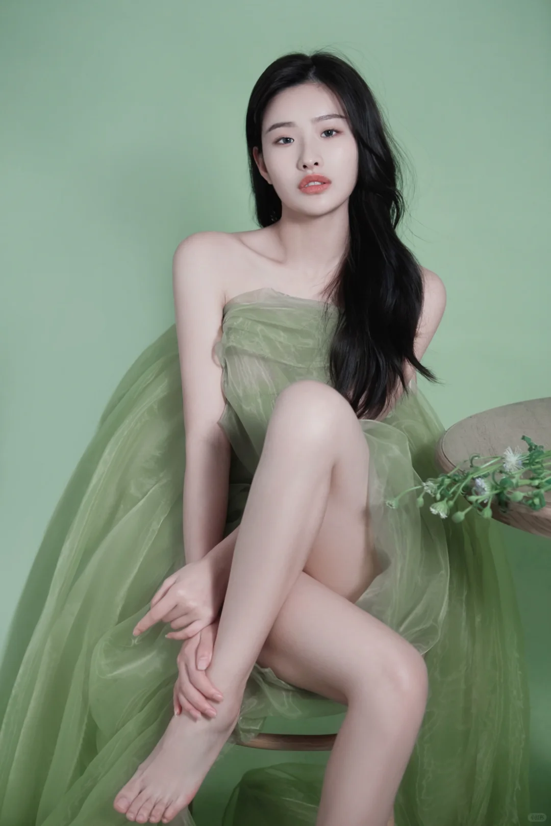 绿色写真|纯欲少女写真 轻盈又仙气